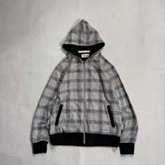 00s OLD ジップパーカー チェック cityboy 古着 swag 短丈