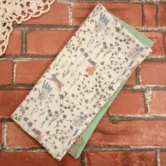 【ガーゼハンカチ】小花とうさぎ③