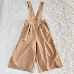 アースミュージックアンドエコロジー サロペット ワイドパンツ くすみピンク F