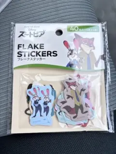 セリア　ズートピア　フレークステッカー