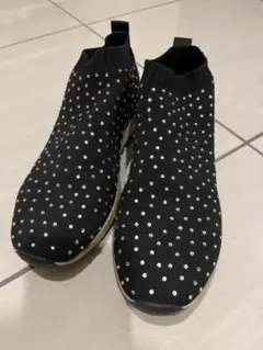 JIMMY CHOO スパンコール ブラックスニーカー