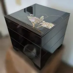重箱 骨董品 八寸五段重箱 花鳥図 共箱 - メルカリ