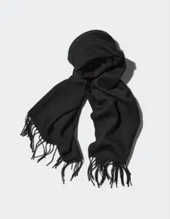 UNIQLO ヒートテックマフラー ユニクロ ストール BLACK