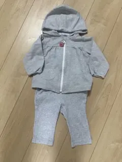 ファミリア トップス パーカー 80cm グレー 刺繍 パンツ まとめ売り