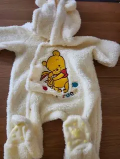 プーさん　カバーオール　80-90