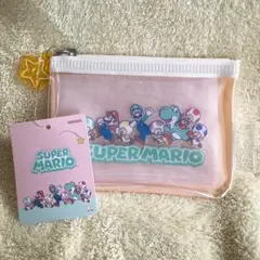 マリオ　クリアポーチ　フラット　ヨッシー　キノピオ