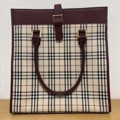 BURBERRY チェック柄 ハンドバッグ