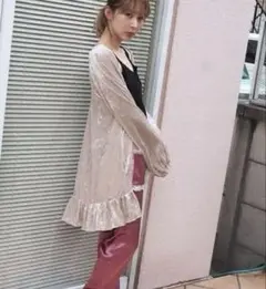 メリージェニー　ベロアフリルガウン
