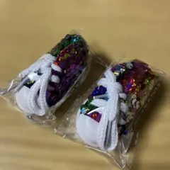 キラキラ　スニーカーキーホルダー 2点のサムネイル