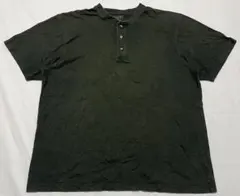 L.L.Bean ヘンリーネック Tシャツ ダークグリーン XL