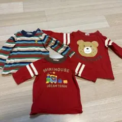 ミキハウス Tシャツ、3枚セット 80サイズ