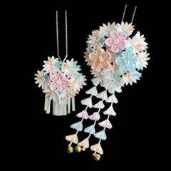 #140 つまみ細工　七五三　髪飾り