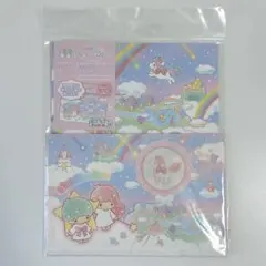 サンリオキャラクターズ リトルツインスターズ 窓あきレターセット 匿名配送 美品