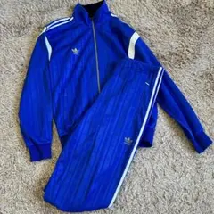80s adidas デサント製 ヴィンテージ トラックジャケット ジャージ
