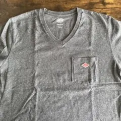 DANTON Vネック ポケットTシャツ グレーのサムネイル