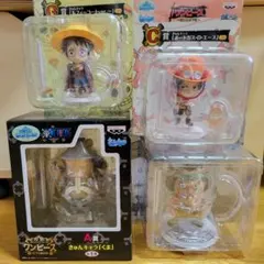 ワンピース　一番くじきゅんキャラワールド四体セット