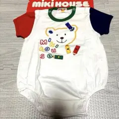 MIKI HOUSE クマ刺繍ロンパース