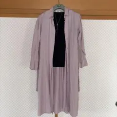 【美品】ユニクロ　レディースロングシャツワンピース
