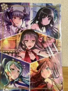 Roselia クリアファイル 5人のキャラクター