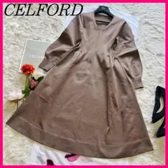 新品 CELFORD パールネックコクーンドレス 38 - メルカリ