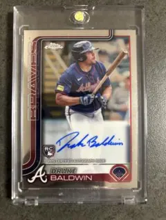 topps chrome 2025 　drake baldwin　直筆サイン