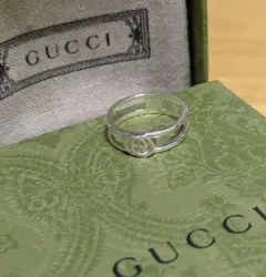 新品未使用　GUCCI 　インターロッキングGリング シルバー Ag925正規品