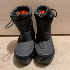 YUIK キッズ スノーブーツ ブラック15-16cm