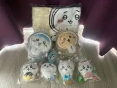 ちいかわハッピーバック干支ぬいぐるみ うさぎ年2体とバスタオル含む合計7点セット