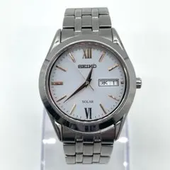 セイコー SEIKOスピリット SPIRIT メンズ ホワイト ソーラー時計