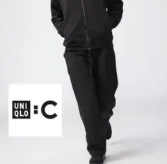 【UNIQLO:C】スウェットワイドパンツ ブラック S