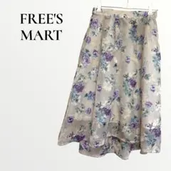 FREE'S MART フリーズマート 花柄フレアスカート ひざ丈 フリーサイズのサムネイル