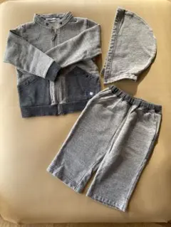 一回のみ着用familiar トレーナー・パーカーセット 110ズボンは120