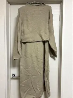 ニットワンピースセット フリーサイズ