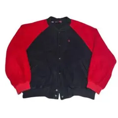 1990s polo sport fleece stadium jacket