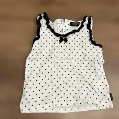 COMME CA ISM ドット柄 ノースリーブ 100Aのサムネイル