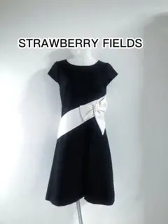 美品STRAWBERRY-FIELDSストロベリーフィールズ膝丈ワンピースドレス