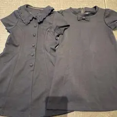 フォーマルドレス ２枚セットネイビー 110