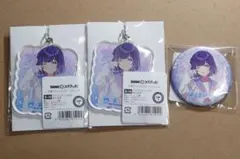 DMMスクラッチ　学園アイドルマスター　秦谷美鈴　アクリルキーホルダー・缶バッジ