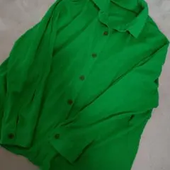 AZUL by MOUSSYリネン 長袖 ボタンシャツ