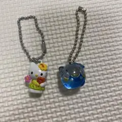 ハローキティ キーホルダー 2個セット レア当時物