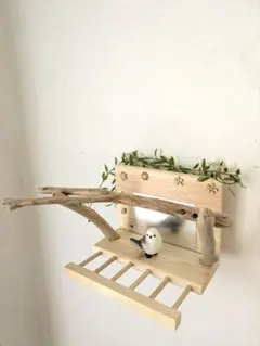 k13⭐バードアスレチック ミラーボード⭐ バードトイ 止まり木