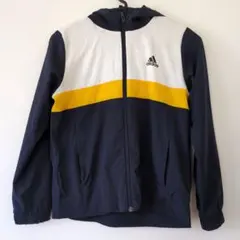 adidas フード付きジャケット ネイビー　140