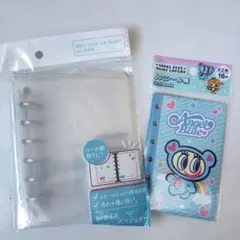 6穴リングバインダー&エンジェルブルー6穴シール帳セット