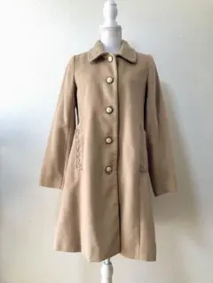 axes femme アクシーズファム ロングコート ホワイト リボン L - メルカリ