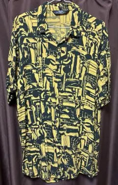 Bershka 半袖シャツ L イエロー/ブラックのサムネイル