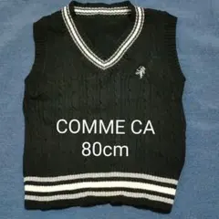 COMME CA ANGEL 黒ニットベスト
