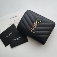 【極上美品】 539 Saint Laurentイブサンローラン2つ折り財布のサムネイル
