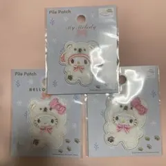 パイルワッペン　キティ マイメロディ