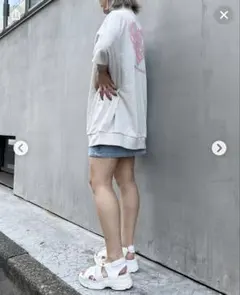 ⭐️美品⭐️INGNI ハートプリント ハーフジップ スウェット