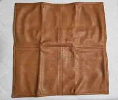 NITORI クッションカバー合成皮革 キャメル 約45×45cmのサムネイル